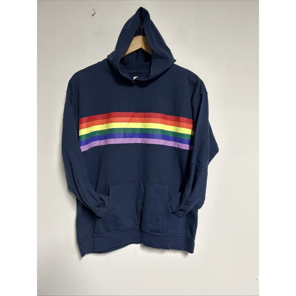 Youth Girls Size XXL(18) Rainbow‎ Hoodie  Colorful Athletic School Sports Grunge